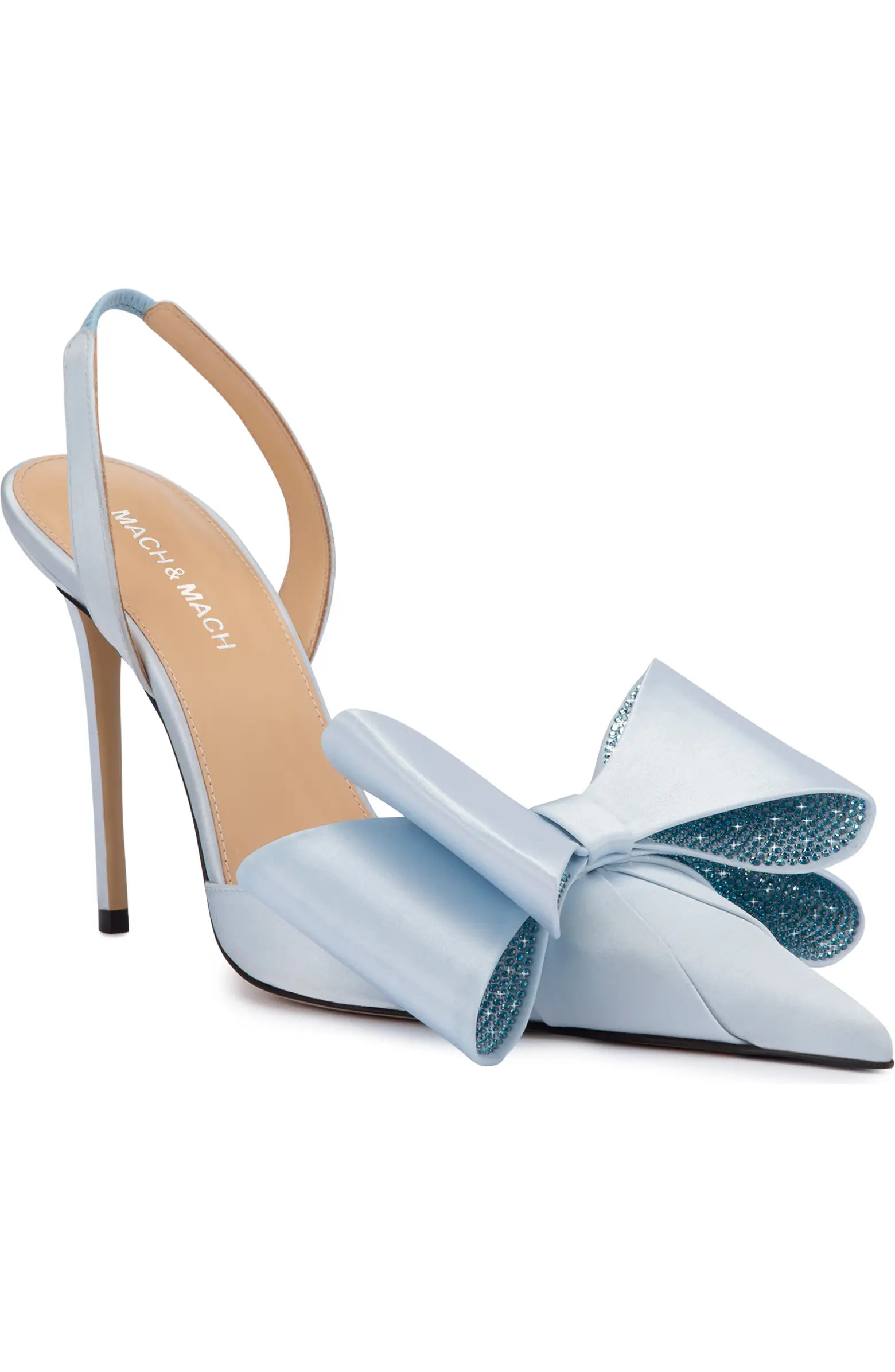 Mach & Mach Le Cadeau Bow Pointed Toe Slingback Pump (Women) | Nordstromrack | Nordstrom Rack