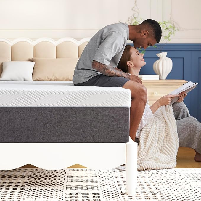 Queen Mattress 10 inch No Fiberglass Gel Memory Foam Queen Size Mattress in a Box of Foams and Fa... | Amazon (US)