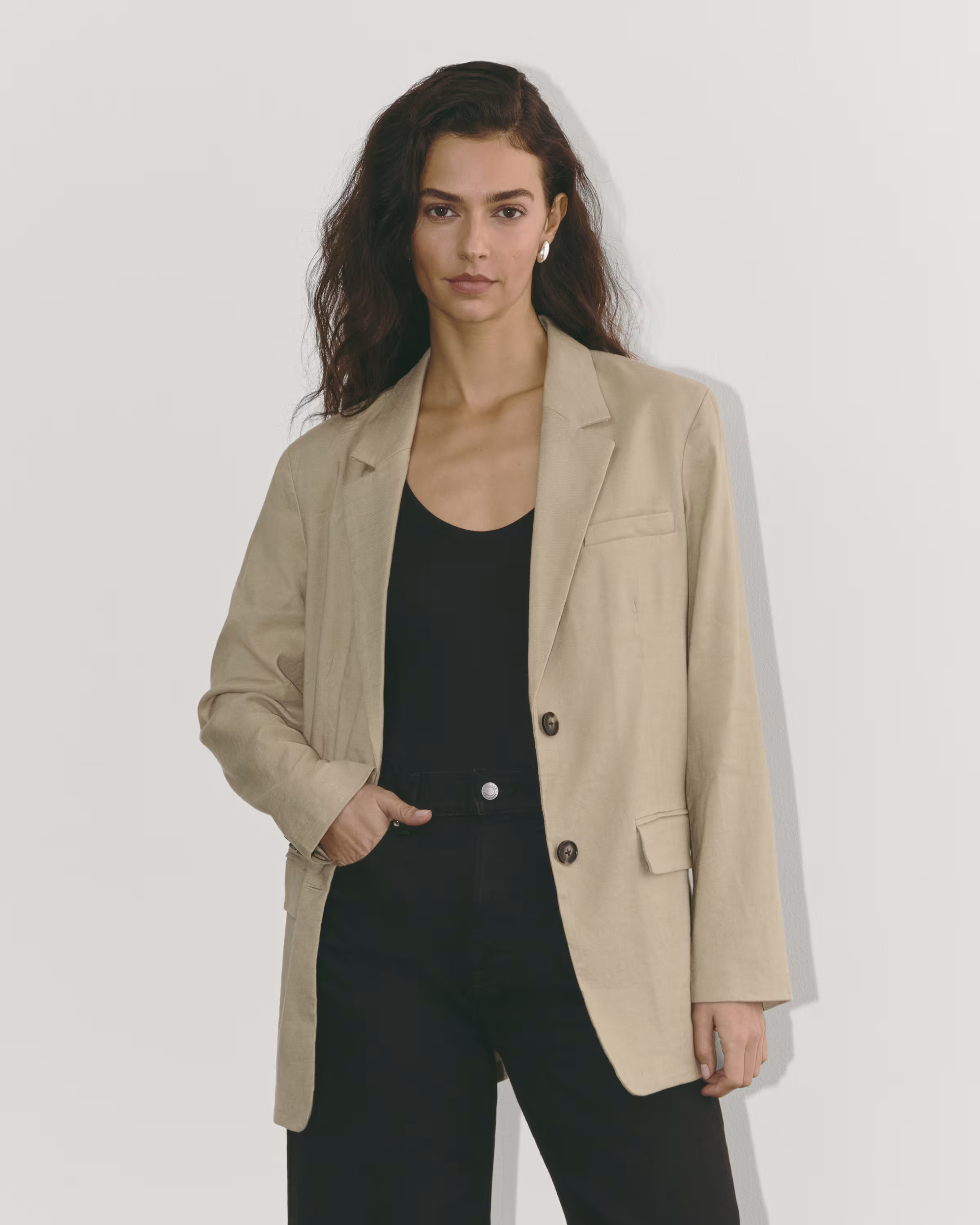 The Oversized Blazer in Stretch Linen | Everlane