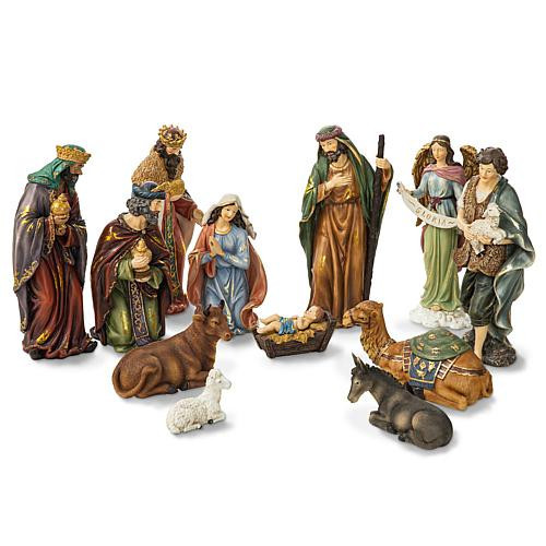 Glitzhome 12-pc Oversized Resin Nativity Figurine Set | HSN