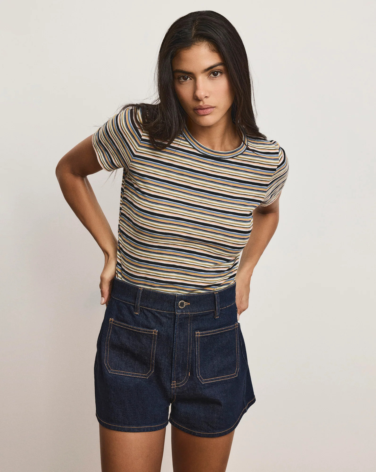 Remus Striped T-Shirt | Veronica Beard