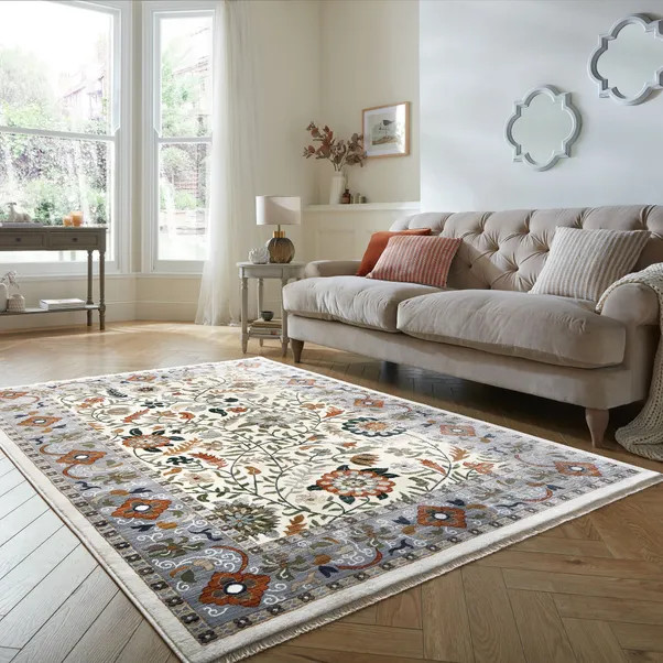 Delilah Floral Traditional Rug | Dunelm (migrated)