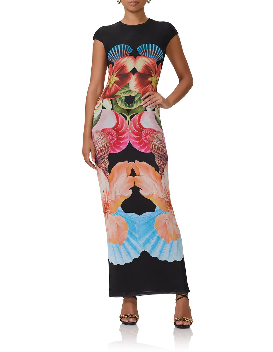 Cody Maxi Dress - Hibiscus Shell | ShopAFRM