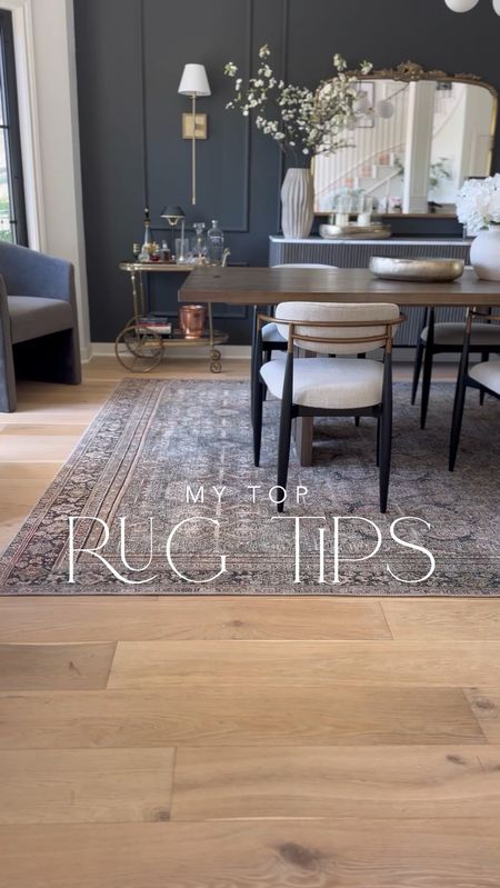 Rugs in my home! ⬇️

Dining room: Olive/Charcoal 9’x12’ under a 108” table 
Corridor area: Mist/Ivory (a very subtle blue/almost neutral)
Sitting room: This one is a true ivory and SO soft!
Primary Bedroom: Beige, 9’x12’ under a king bed
Guest Bedroom: Ivory/Sand, 8’x10’ under a California King

#LTKsalealert #LTKhome #LTKstyletip
