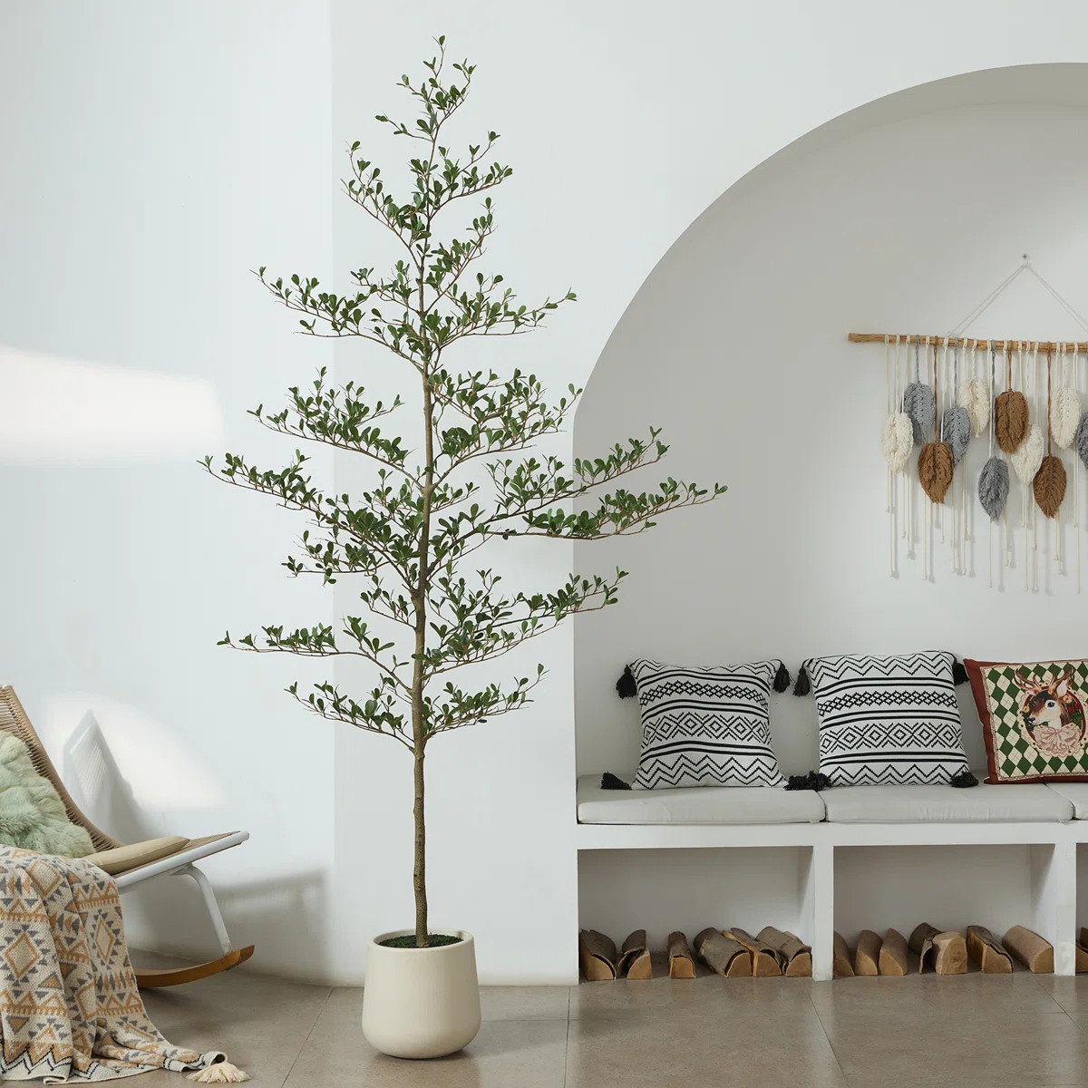 Adcock Faux Olive Tree, Fake Olive Tree with UV Protection for Indoor & Outdoor DecorRated 4.6 ou... | Joss & Main