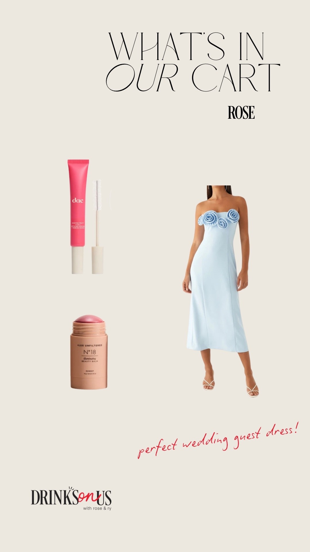 Products mentioned in S02: Episode 22 of Drinks On Us, “Whats In Your Cart?” segment!! 

#LTKBeauty #LTKStyleTip #LTKWedding