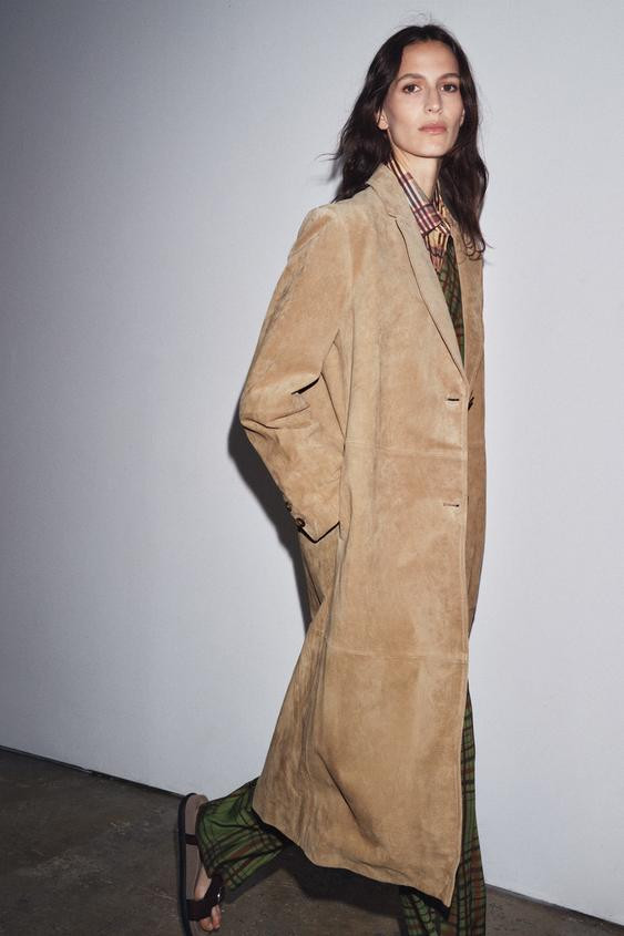 ZW COLLECTION LIMITED EDITION SUEDE COAT | Zara US