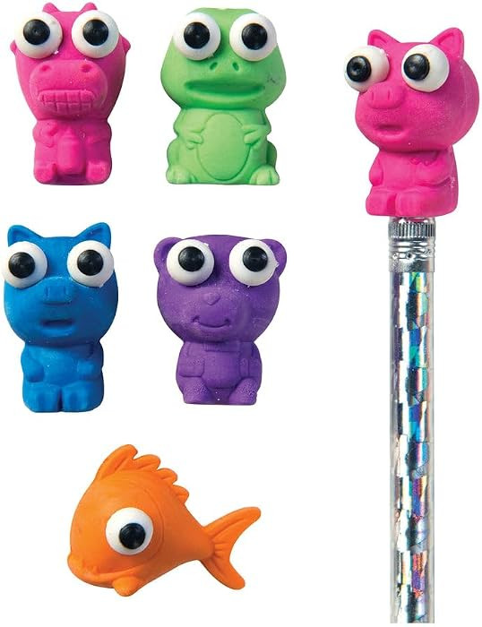 Raymond Geddes Animal Pencil Top Erasers for Kids (Pack of 50) | Amazon (US)