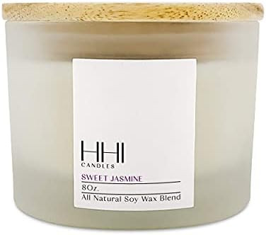 All-Natural Scented Soy Candle | Sweet Jasmine | A Fresh Blend of Jasmine, Chamomile, and Cedar | La | Amazon (US)