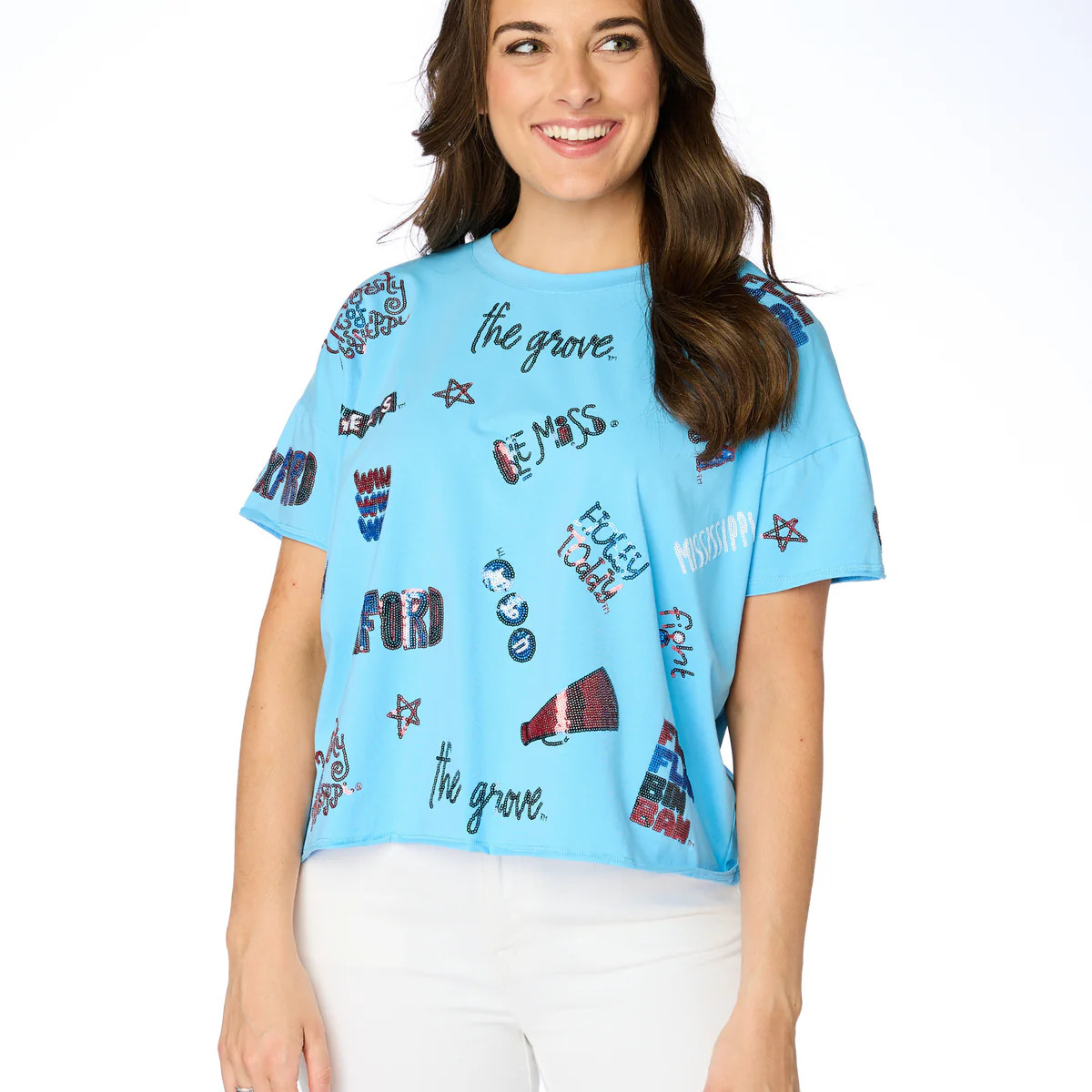 The Ole Miss Sequin Spirit Tee | BuddyLove