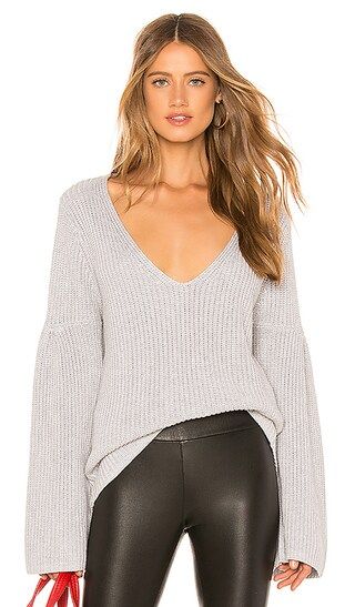 Lovers + Friends Addison Sweater in Grey | Revolve Clothing (Global)