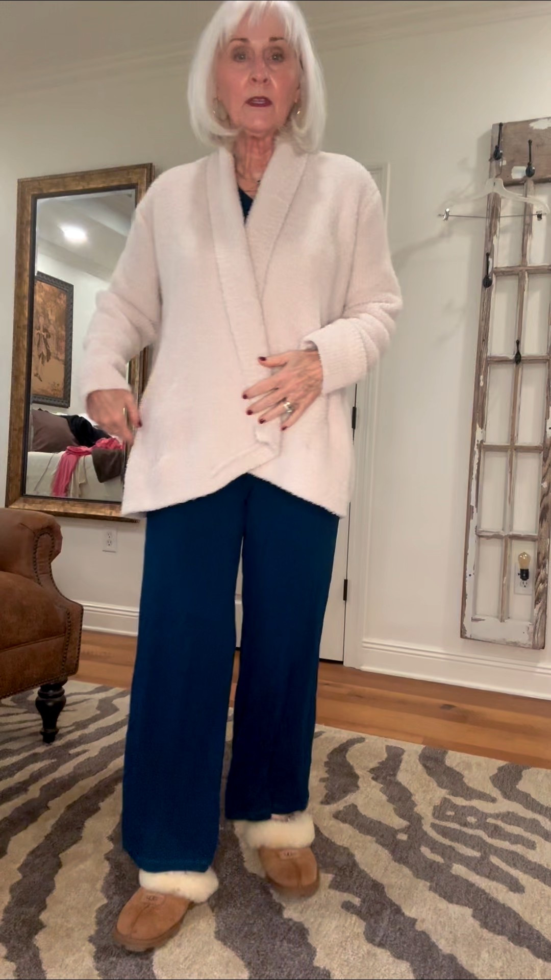 This is the perfect thing to wear when you are chilly in your house and don’t want to put on a big bathrobe. It also can be worn out in public or just to keep you toasty while you’re watching TV.  Comfortable, washable, perfect for travel.  

#LTKTravel #LTKHoliday #LTKHome