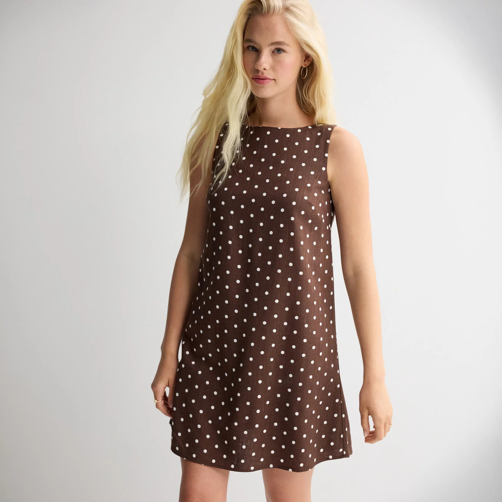 Juniors' SO® Linen Blend Shift Dress | Kohl's