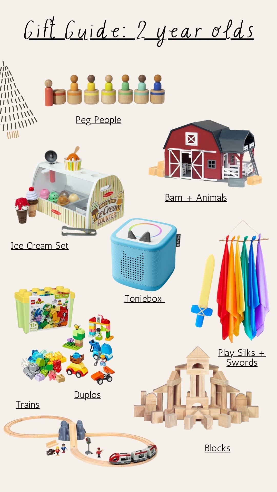 Toddler Gift guide - two year olds

#LTKGiftGuide #LTKKids #LTKHoliday