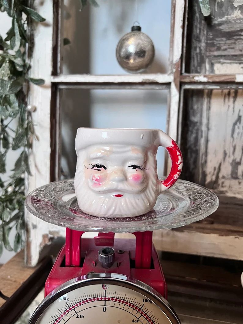 Vintage Santa Mug - Etsy | Etsy (US)