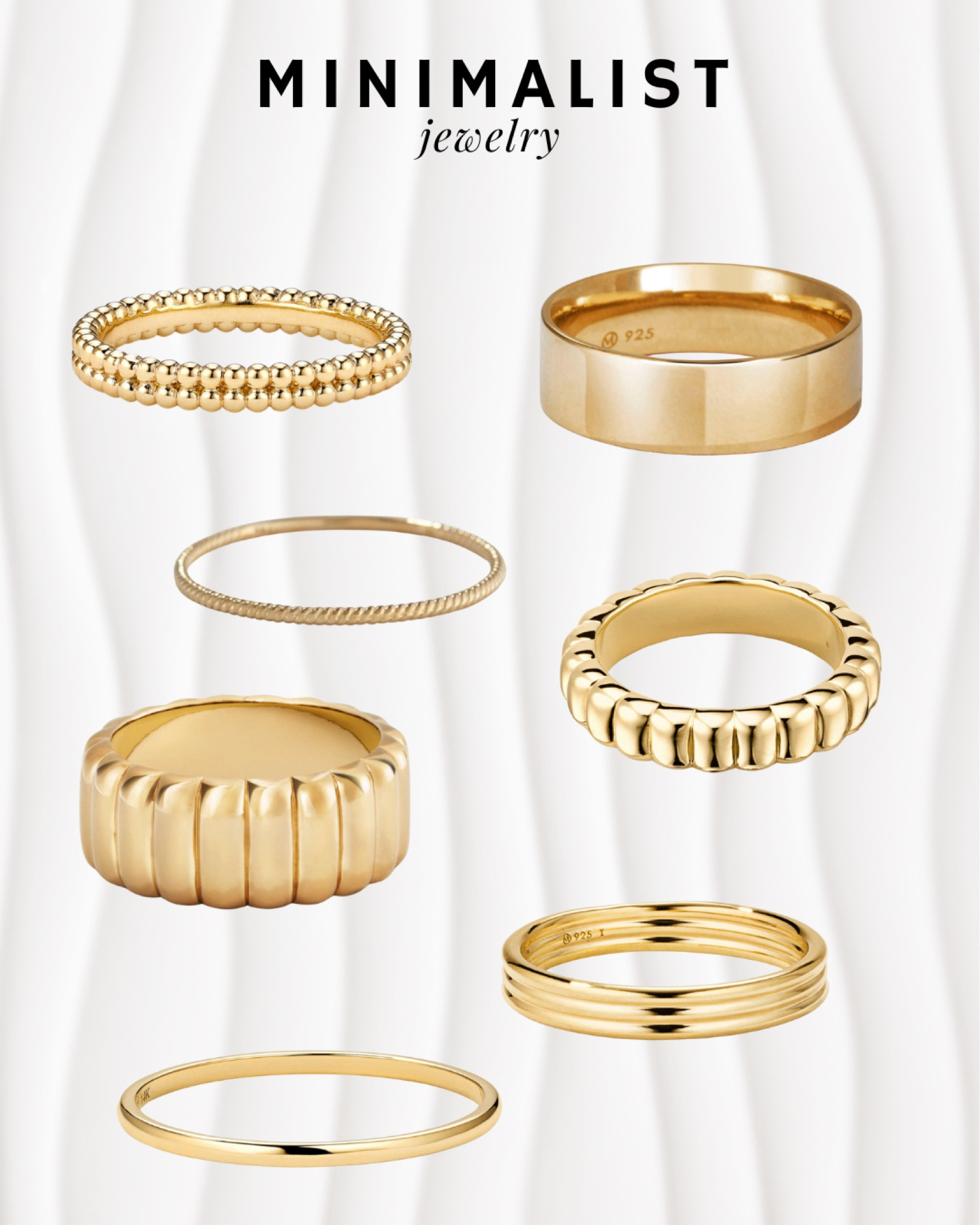 My favorite rings 🤍✨






 
#Minimalist #MinimalistJewelry #Jewelry #JewelryFinds #GoldJewelry #GoldRings #Rings #DaintyJewelry #DaintyRings #EverydayRings #EverydayWear #Jewelry #DaintyRing #GoldRing #SimpleJewelry #EverydayJewelry #StackableRings #GiftGuide #GiftIdeas #GiftIdeasForHer #GiftIdeasSister #Sister #Mom 


#LTKGiftGuide #LTKstyletip #LTKHoliday
