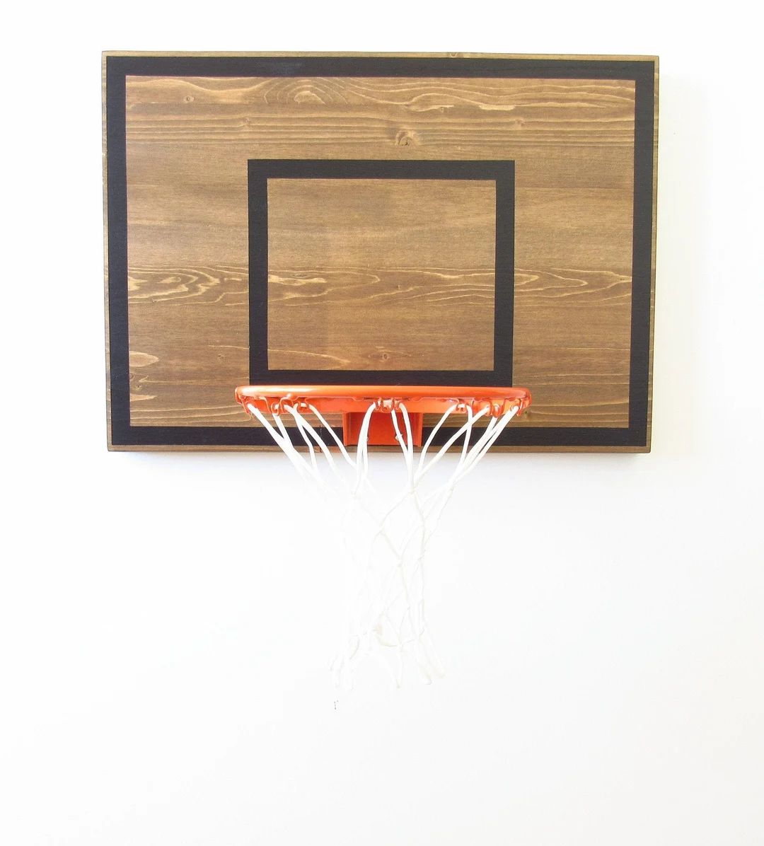 Bedroom Basketball / Sports Decor for Boys Room / Basketball Hoop / Orange Basketball Rim / Game ... | Etsy (US)