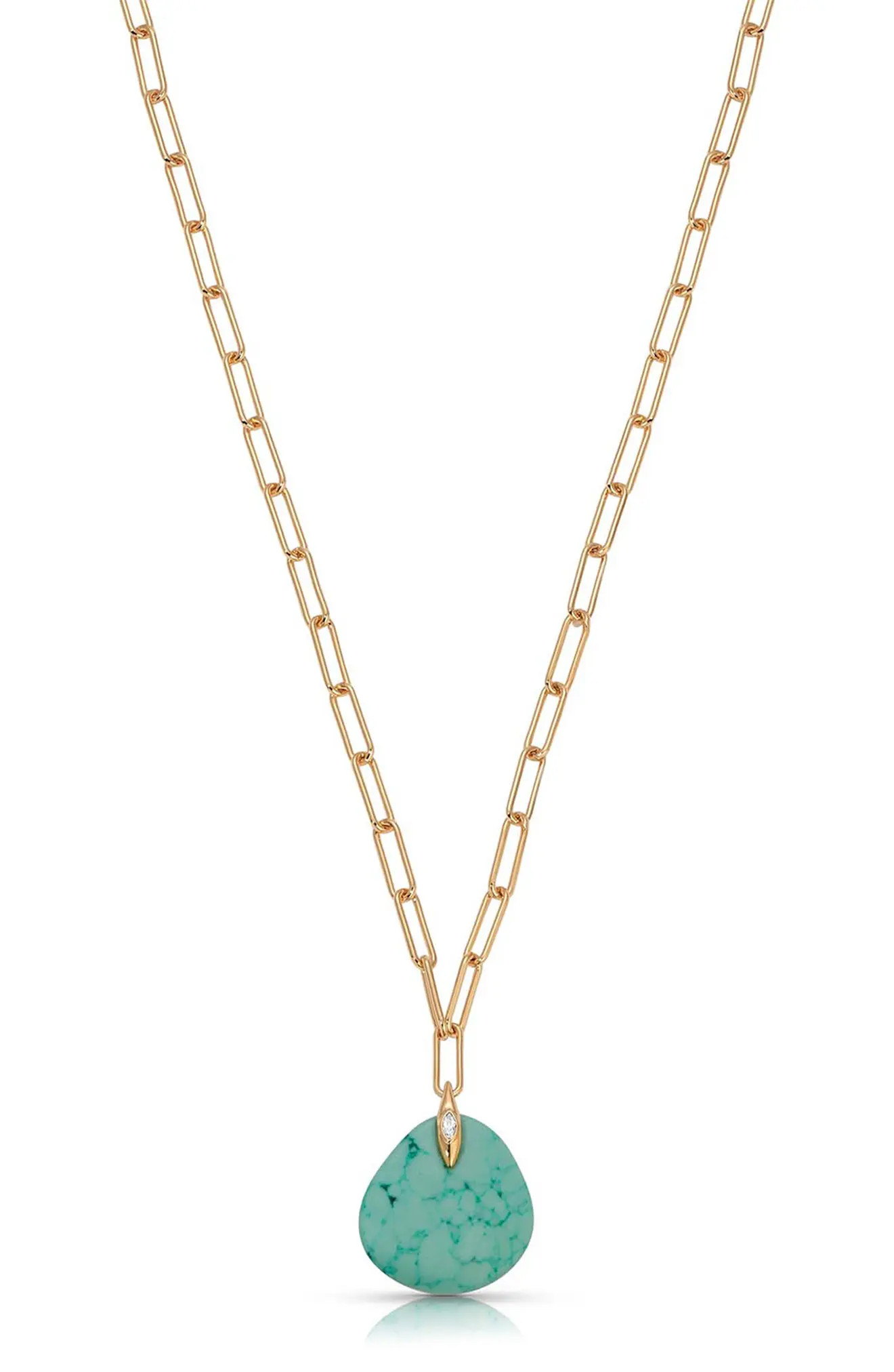 Long Stone Pendant Necklace (Women) | Nordstrom | Nordstrom