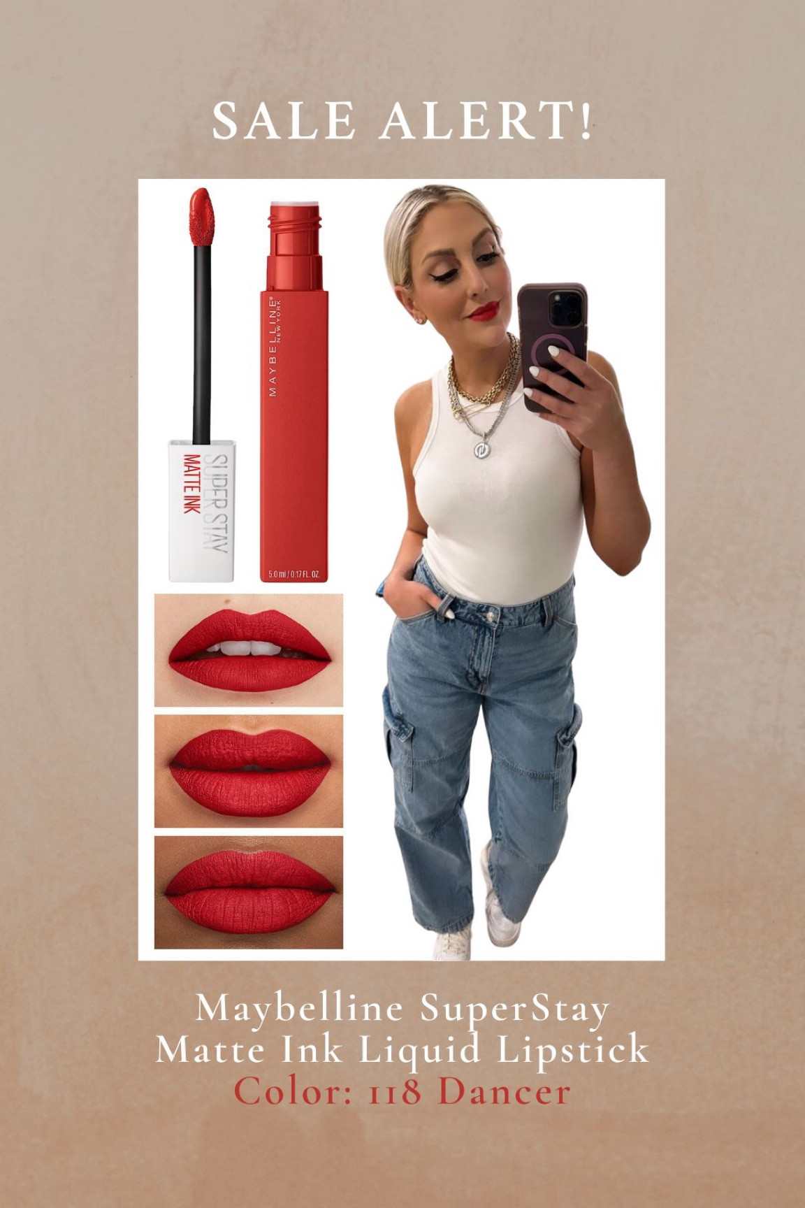 Shop my favorite red lipstick! Maybelline SuperStay Matte Ink Liquid Lipstick (Color: 118 Dancer) It’s on sale now for Amazon Prime Day! 

#LTKxPrimeDay #LTKsalealert #LTKxPrimeDay #LTKbeauty