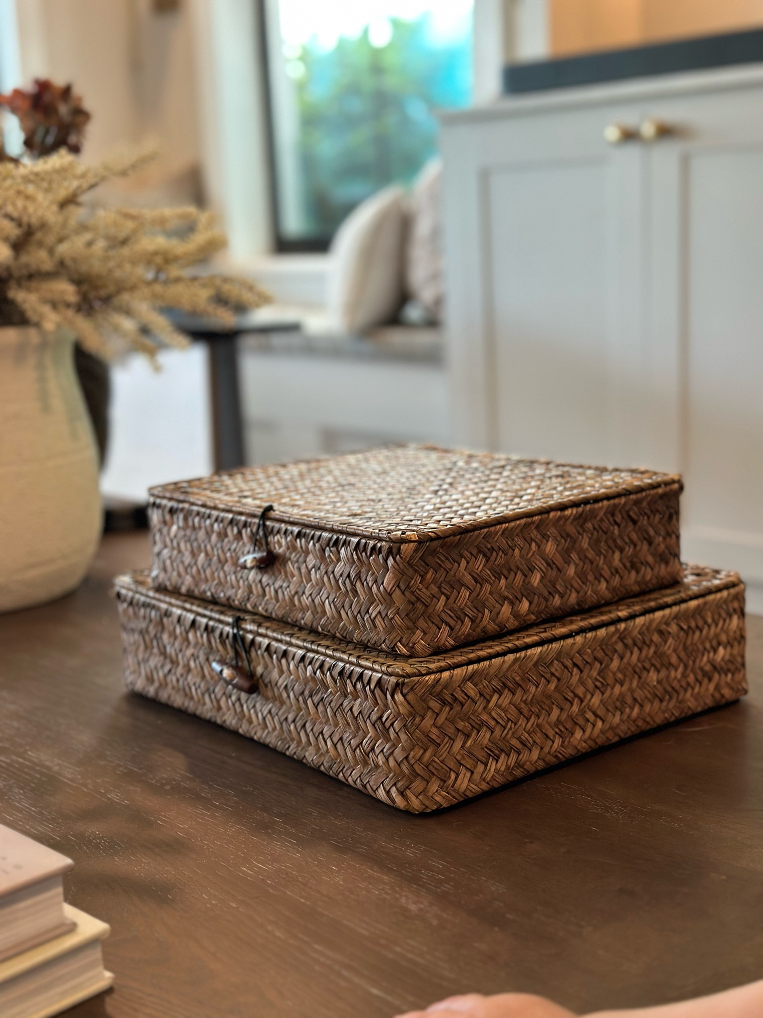 Coffee table / shelf decor #baskets #coffeetablestyling 

#LTKSale #LTKhome #LTKFind