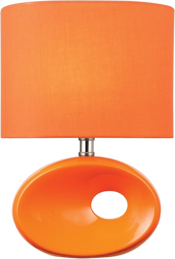 Lite Source LS-22315ORN Hennessy Table Lamp, 5" x 9" x 12.5", Orange | Amazon (US)