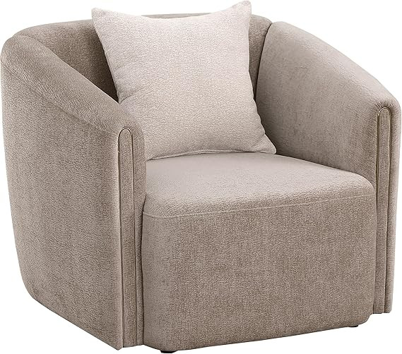 Coaster Home Furnishings Townsend Chenille Upholstered Rolled Arm Chair Latte | Amazon (US)