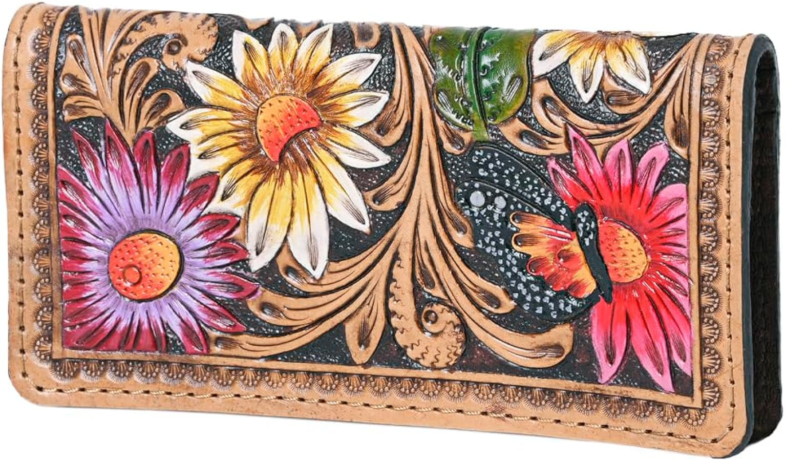 American Darling Wallet Hand Tooled Genuine Leather Western Women Bag | Handbag Purse | Women Wal... | Amazon (US)