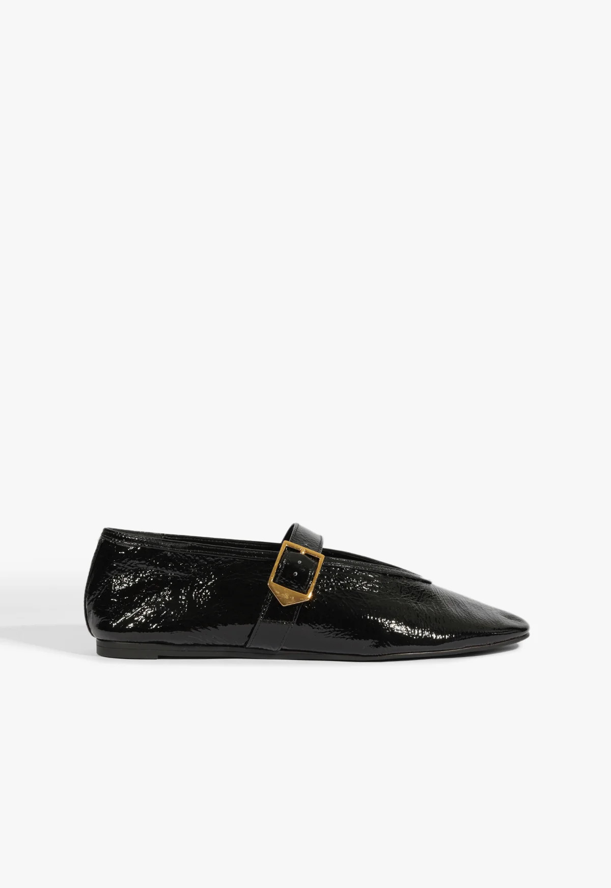Courtney Buckle Patent Flat | Schutz (US)