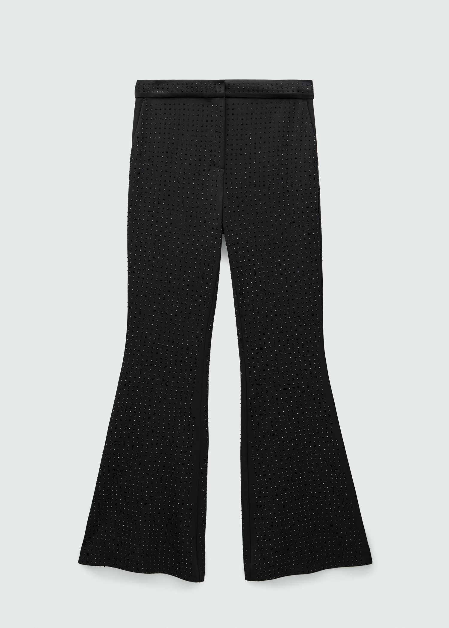 Rhinestone flared trousers - Women | MANGO United Kingdom | MANGO (UK)