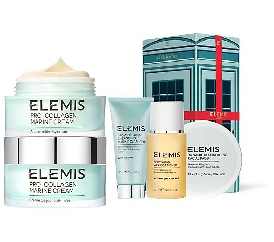 ELEMIS Pro-Collagen Marine Cream 1.6-oz Duo & Discovery Kit - QVC.com | QVC