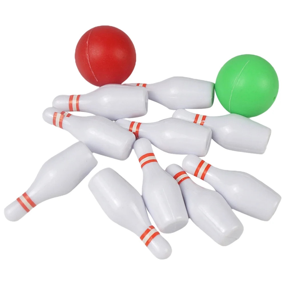 1 set of Mini House Bowling Set Miniature Bowling Game Tabletop Bowling Set | Walmart (US)