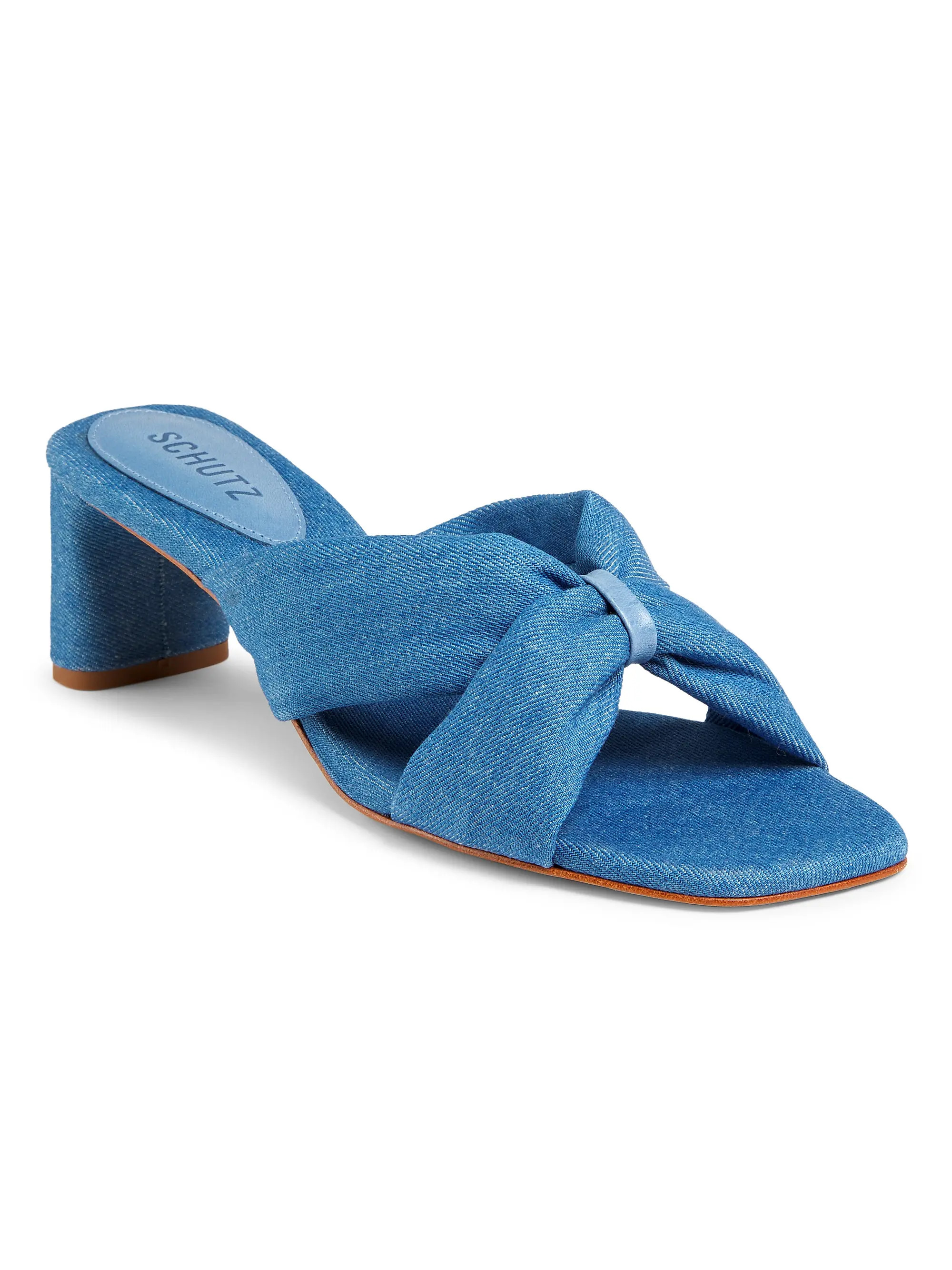 Fairy 63MM Denim Block-Heel Sandals | Saks Fifth Avenue