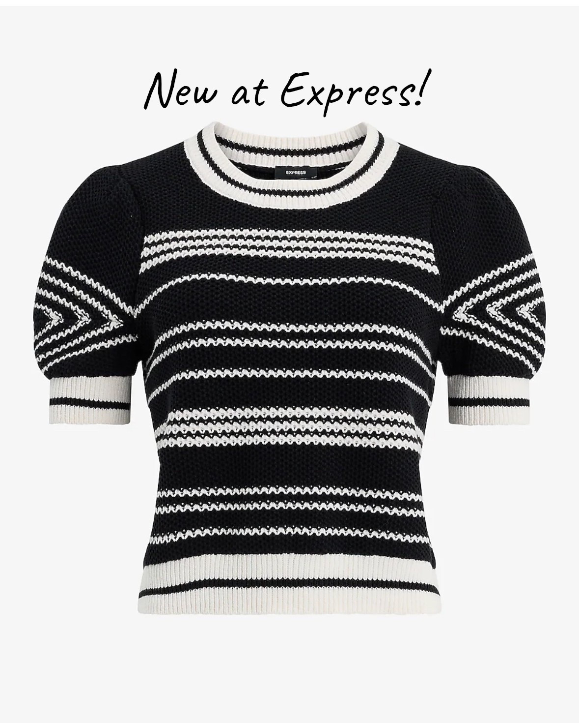 Cute puff sleeve sweater, new at Express for spring!

#LTKWorkwear #LTKSeasonal #LTKFindsUnder100