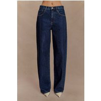 Laina Mid Rise Diamante Denim Jeans - Midnight Blue I MESHKI I Size 10 | MESHKI US