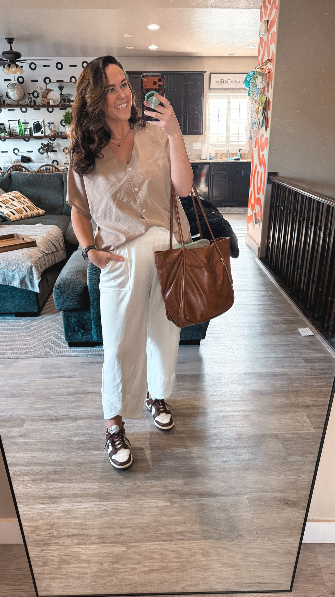 We made it to day 10?! 🤯💃🏻

When in doubt monochrome it out… kind of 😂 Comfy pants + cute shirt + Nike Dunks is genuinely one of the easiest summer work outfits I’ve put together. Could also swap to brown flip flops if your office doesn’t do sneakers! 😁

Bra, undies, pants & shirt all XL

Size 14/16 | L/XL 5’9

monochrome outfit midsize, neutral summer work outfit, comfy work outfit size 14/16, nike dunk outfit women, amazon pants outfit, working mom summer style, size 14 neutral outfit, amazon fashion midsize summer, corporate but comfy neutrals, easy work outfit size 14

#LTKWorkwear #LTKMidsize #LTKTall