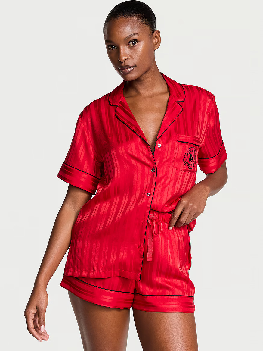 Glazed Satin Short Pajama Set | Victoria's Secret (US / CA )