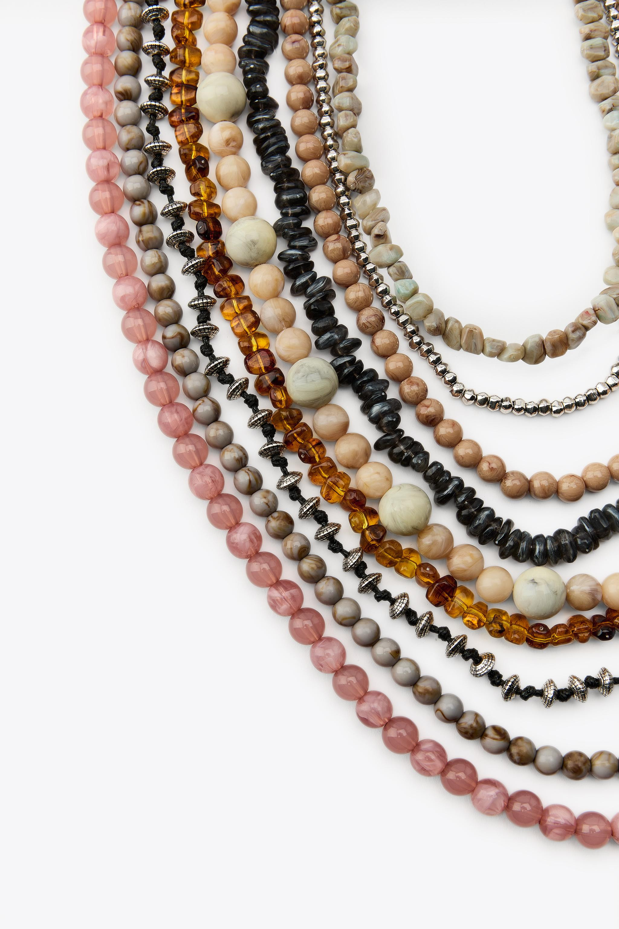 MUKTI-STRAND BEAD NECKLACE | Zara US