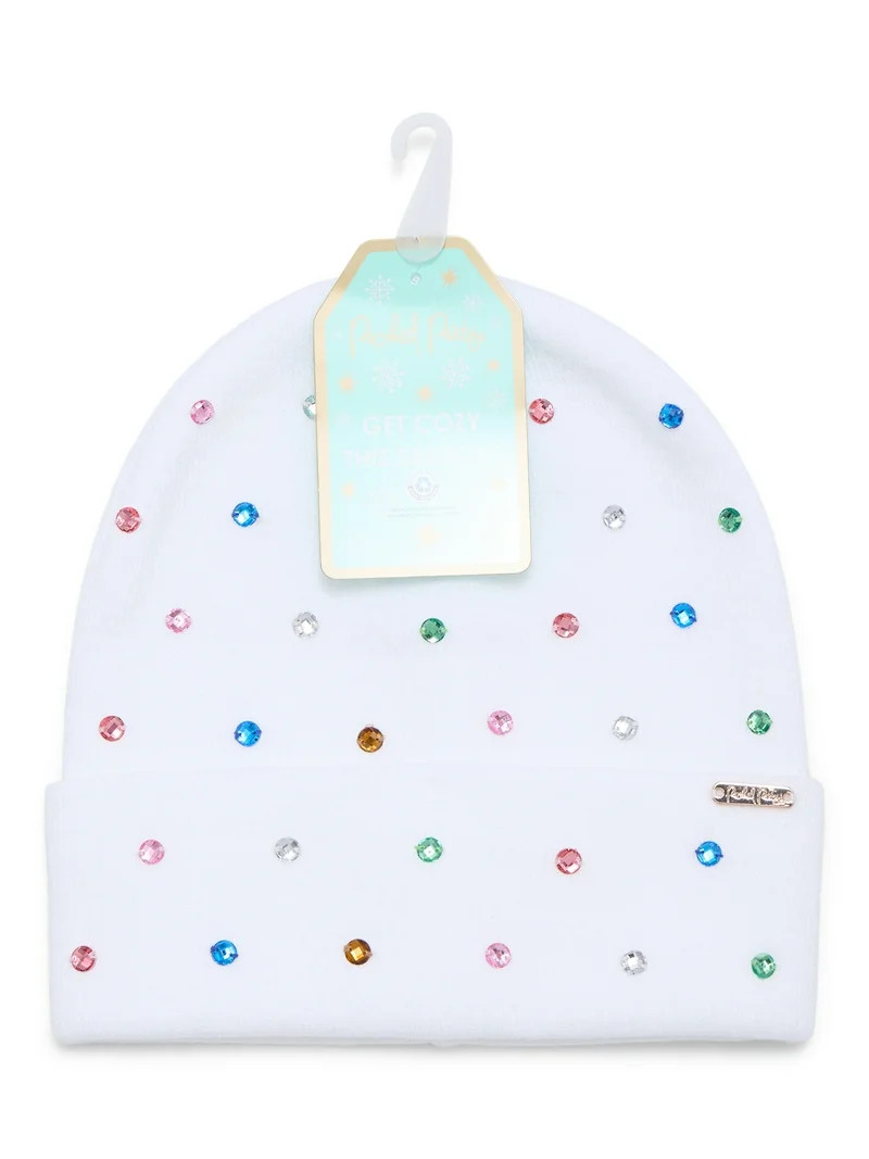 Packed Party Shine Bright Rhinestone Beanie, White | Walmart (US)