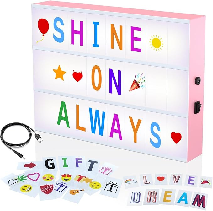 Cinema Light Box,Cool Stuff Christmas Birthday Gifts for 8 9 10 11 12 Year Old Teen Girl/Women,DI... | Amazon (US)