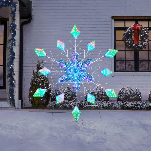 Member's Mark 48" Pre-Lit Color-Changing Snowflake | Sam's Club