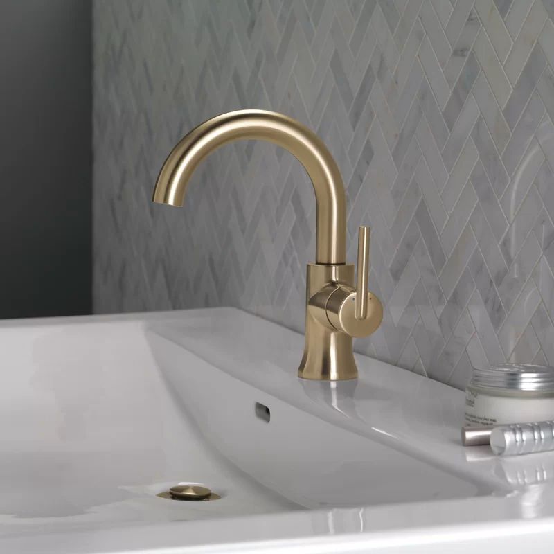 559HA-CZ-DST Trinsic Single Hole Faucet Single-handle Bathroom Faucet with Drain Assembly | Wayfair North America