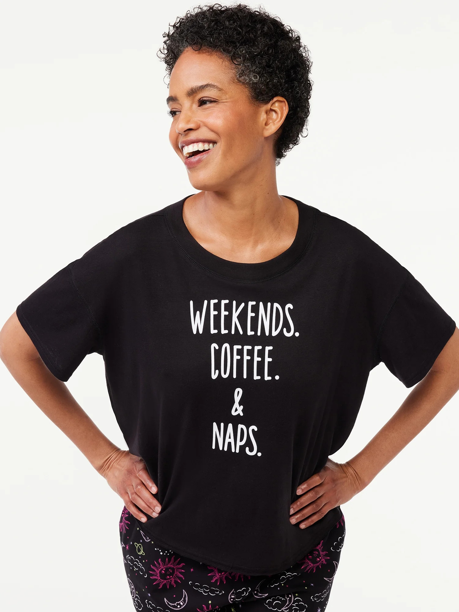 Joyspun Women's Graphic Sleep T-Shirt, Sizes S to 3X | Walmart (US)