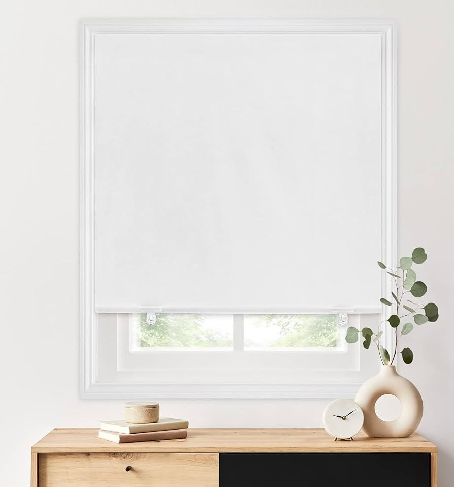 LazBlinds 100% Blackout Roller Shades, No Tools No Drill Cordless Blinds for Windows, Thermal Ins... | Amazon (US)