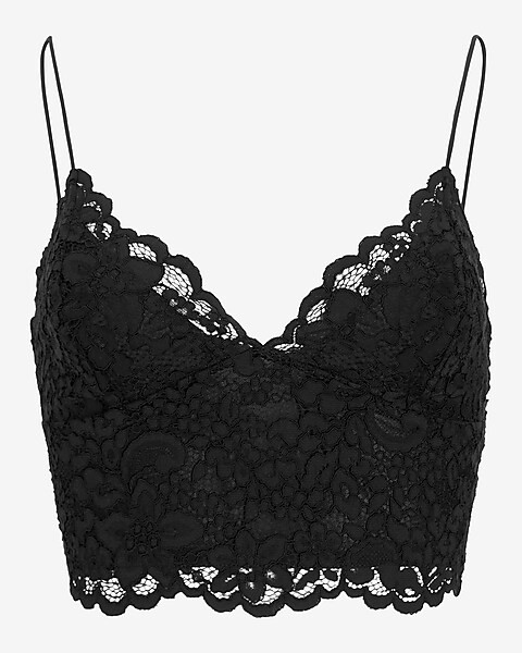 Allover Lace Cropped Cami | Express