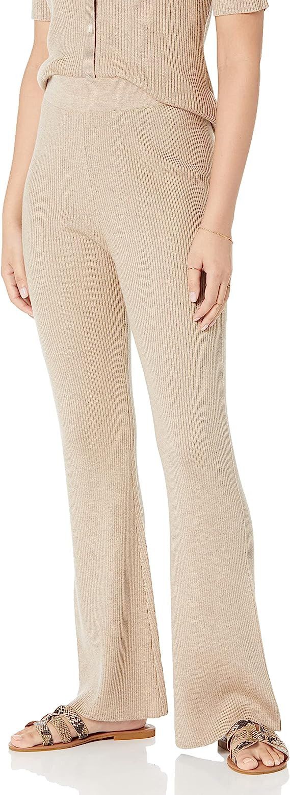 The Drop Women's Akira Ribbed Pull-on Flare Sweater Pant | Amazon (US)