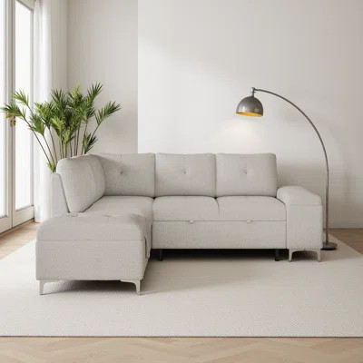Sofia Mid-Century Sleeper Sofa - Lightweight Design, Adjustable Back & Convertible Bed | Wayfair North America