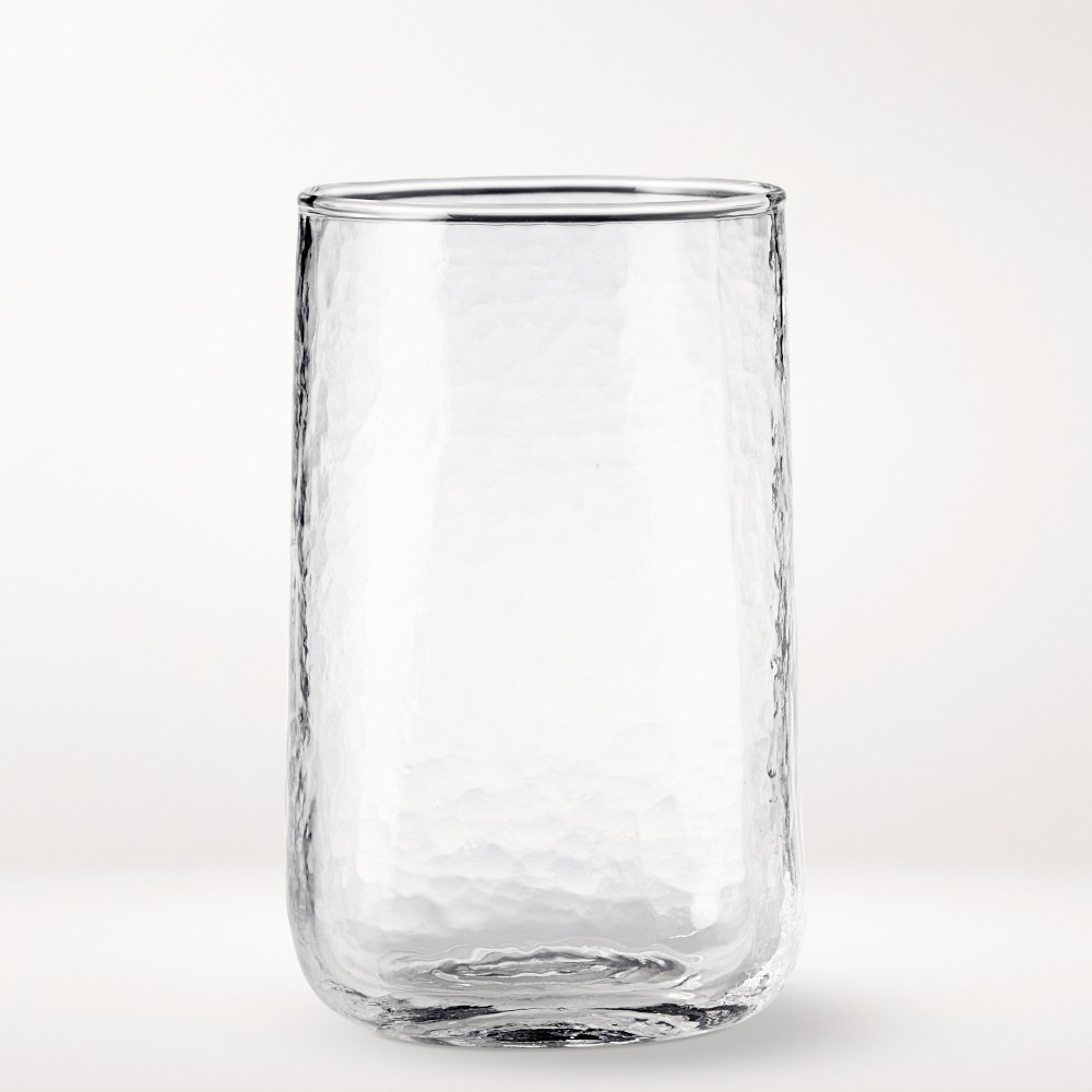 Hammered Glass Tall Tumblers 14-oz | Williams-Sonoma