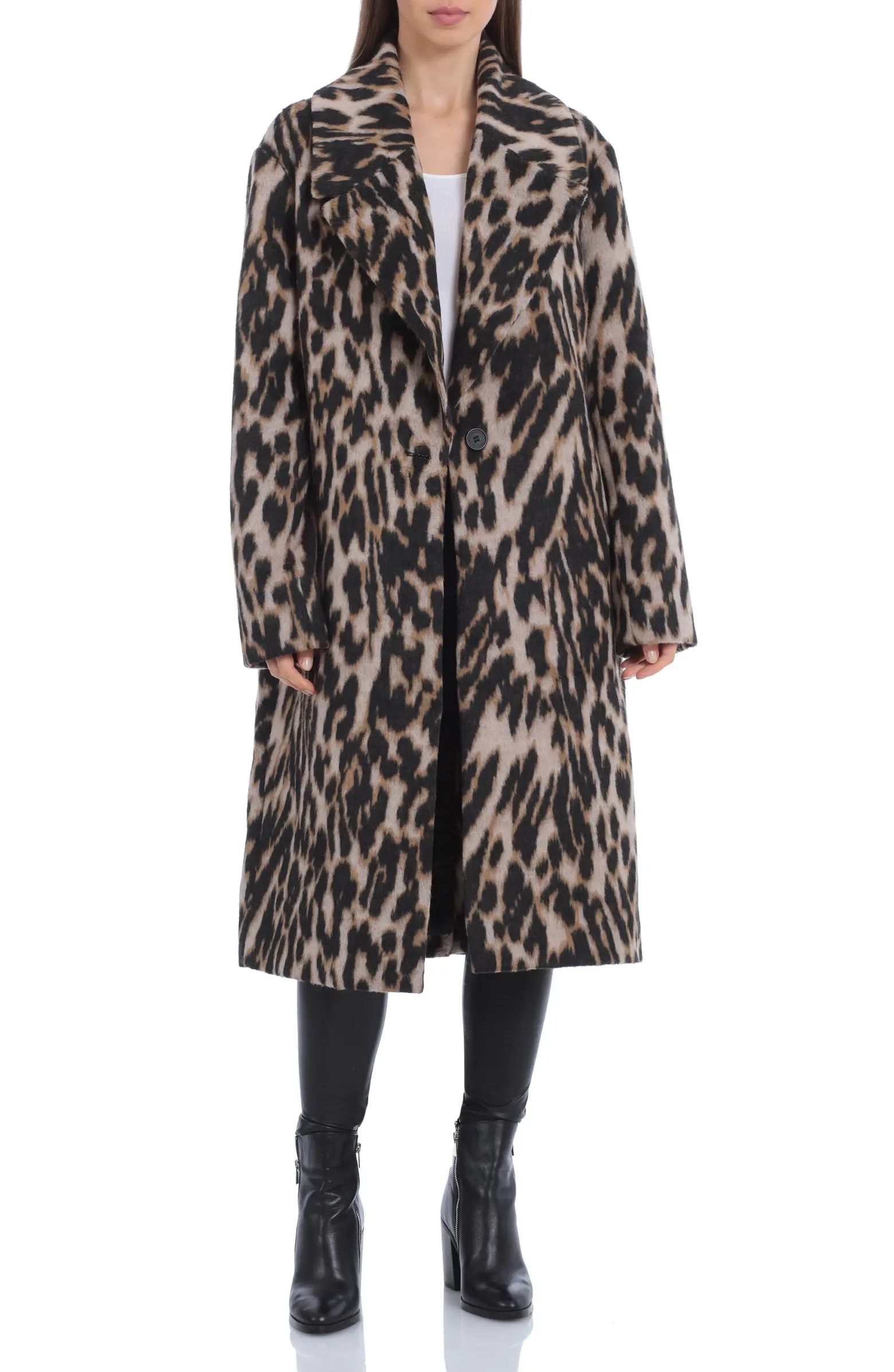 Avec Les Filles Leopard Print Coat | Nordstrom | Nordstrom