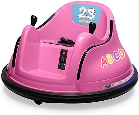 Kidzone 12V 2-Speeds Electric Ride On Bumper Car for Kids & Toddlers 1.5 - 5 Years Old, DIY Sticker  | Amazon (US)
