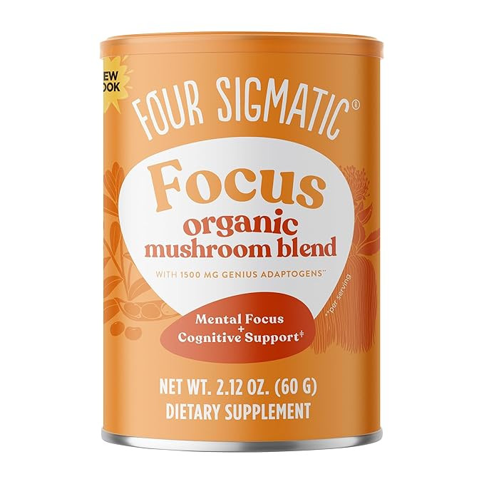 Four Sigmatic Focus Blend 7 Superfoods Adaptogen Blend Mix with Lion's Mane, Cordyceps, Rhodiola,... | Amazon (US)